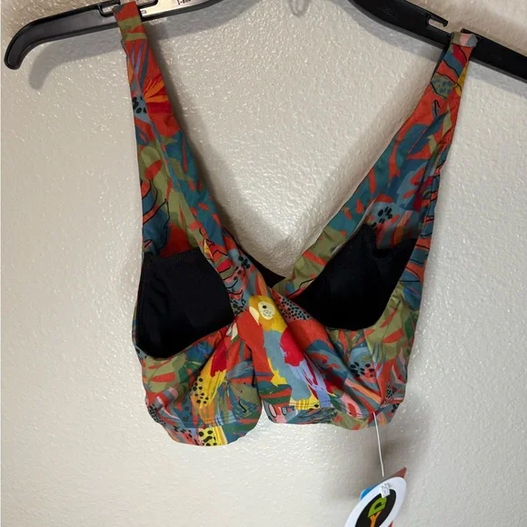 New NWT Yoga democracy Mystique Bra - Tropical Paradise - Picture 4 of 5